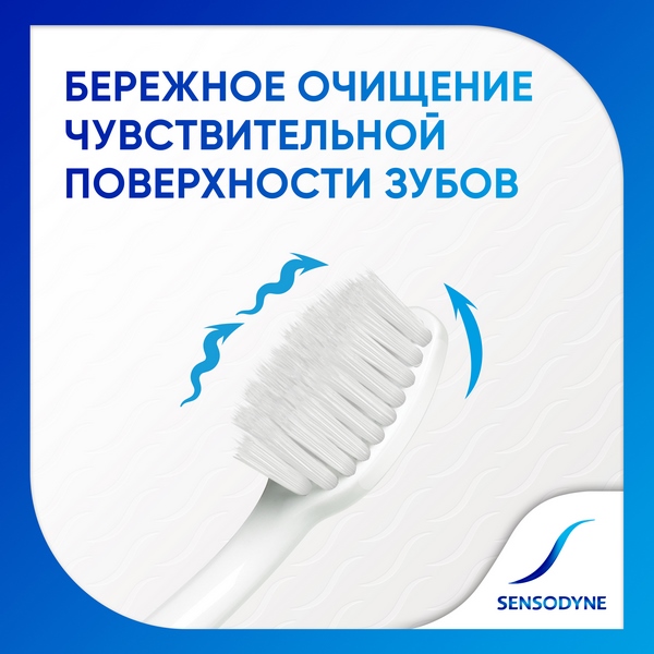 Зубная щетка Sensodyne Бережный Уход для чувствительных зубов, для деликатной чистки, Мягкая, в ассортименте