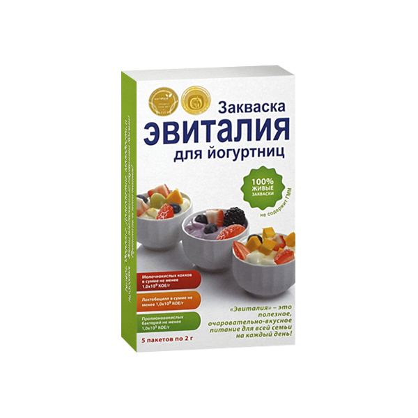 Эвиталия закваска бактериальная для йогурта пакетики №5