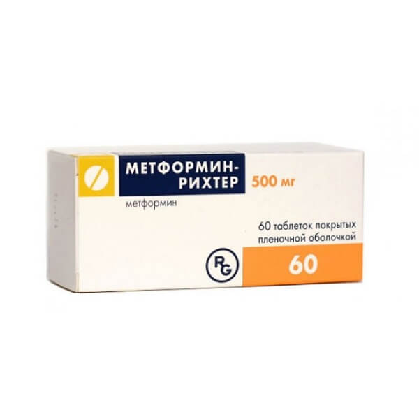 Метформин (таб.п.пл/об.500мг №60)