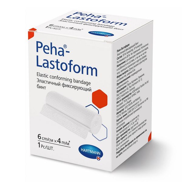 Бинт эластичный фиксирующий Peha-Lastoform 6cм x 4м