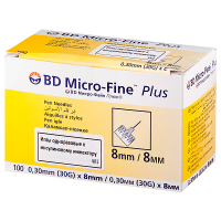 Иглы Micro-fine+ (0,30мм(30G)х8 мм №100)