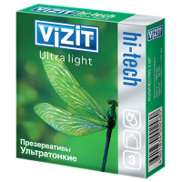 Презервативы Vizit "HI-TECH" №3 Ultra Light ультра тонкие