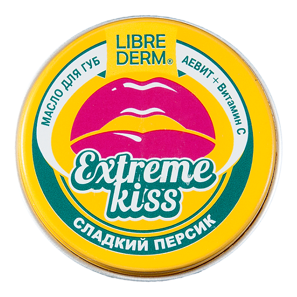 Либридерм масло для губ «sweet kiss» сладкий Персик Аевит+витамин С 20мл