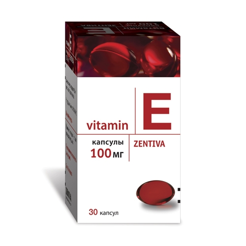 Витамин Е (токоферола ацетат) капсулы 100мг №30
