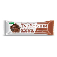 Турбослим батончик белковый для лиц контролирующих массу тела шоколадный кекс 50г