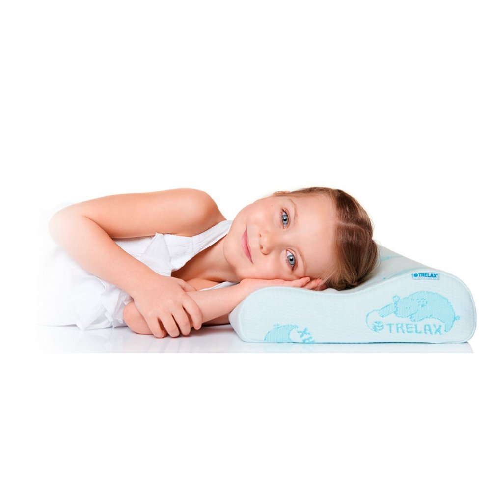 Трелакс подушка ортопедическая с эффектом памяти П35 для детей от 3 лет Респекта Беби