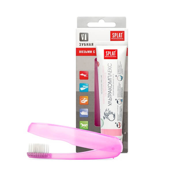 Зубная паста «Сплат» Дорожный набор Ультракомплекс+ зубная щетка
