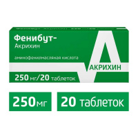 Фенибут-Акрихин таблетки 250мг №20