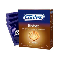 Презервативы Contex №3 Ribbed ребристые