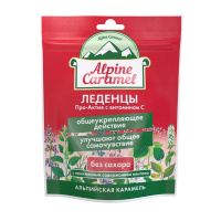 Alpine Caramel Альпийская карамель леденцы Про-Актив с вит. С 75г (б/сах)