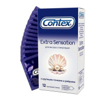 Презервативы Contex №12 Extra Sensation с крупными точками/ребрами