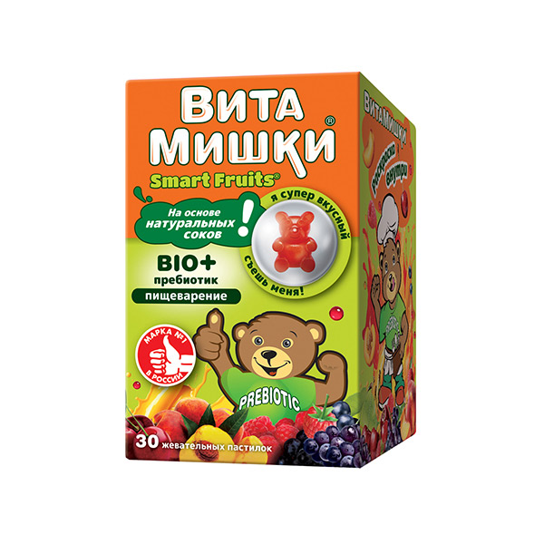 Витамишки BIO+пребиотик пастилки жевательные №30