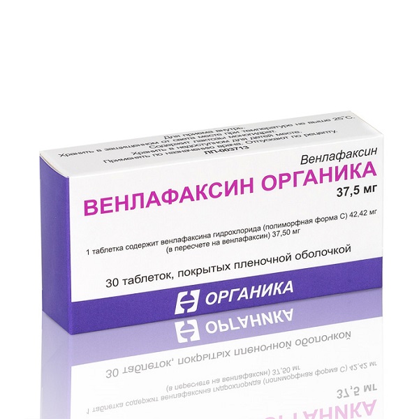 Венлафаксин Органика таблетки 37,5мг №30