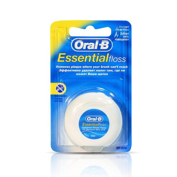 Орал-би зубная нить (Essential флосс невощеная 50м)