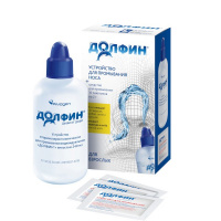 ДОЛФИН устройство для промывания носоглотки для взрослых +пакетики 2г №10