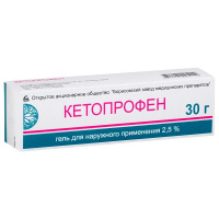Кетопрофен гель (туба 2,5% 30г)