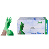 Перчатки SFM латексные нестерильные M (зеленые)