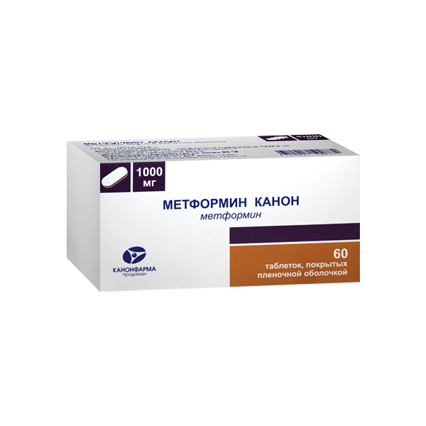 Метформин-Канон таблетки 1000мг №60