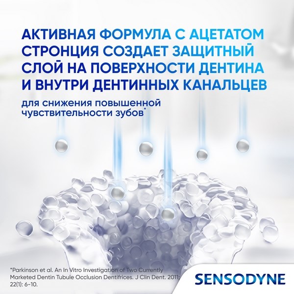 Зубная паста Sensodyne Мгновенный Эффект для чувствительных зубов с фтором 75мл