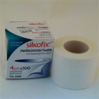 Лейкопластырь Силкофикс (4х500 на тканевой основе)