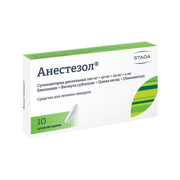 Анестезол (супп. №10)