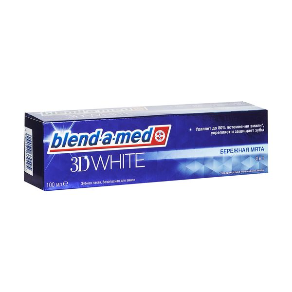 Blend-a-med Зубная паста 3D White Бережная мята 100мл