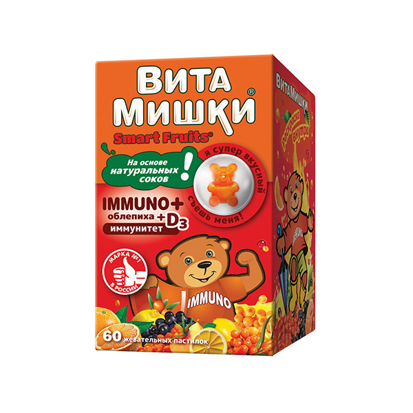 ВитаМишки Иммуно+ пастилки жевательные 2,5г №60