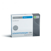 Кларитромицин-OBL таблетки 500мг №14