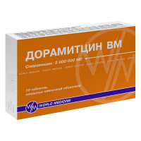Дорамитцин ВМ 3000000МЕ таблетки №10